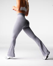 Load image into Gallery viewer, Grey Iconic Seamless Flare Leggings