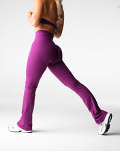 Load image into Gallery viewer, Deep Violet Effortless Flare Leggings