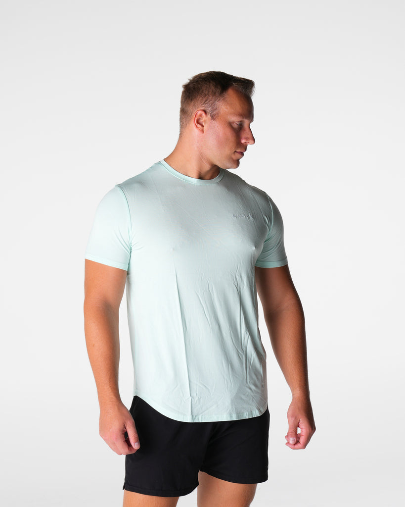 Light Green Tech Fitted Tee