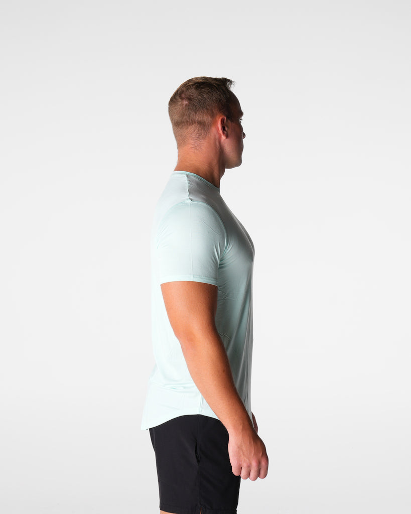 Light Green Tech Fitted Tee