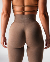 Load image into Gallery viewer, Mocha Iconic Seamless Flare Leggings