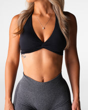 Load image into Gallery viewer, Black Stunner Seamless Halter Bra