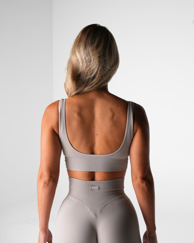 Driftwood Harmony Ribbed Seamless Bra