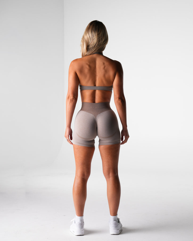 Taupe Comeback Seamless Halter Bra