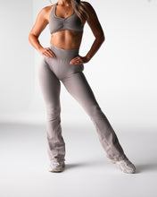 Load image into Gallery viewer, Taupe Iconic Seamless Flare Leggings