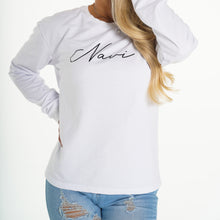 Load image into Gallery viewer, White Navi Crew Neck