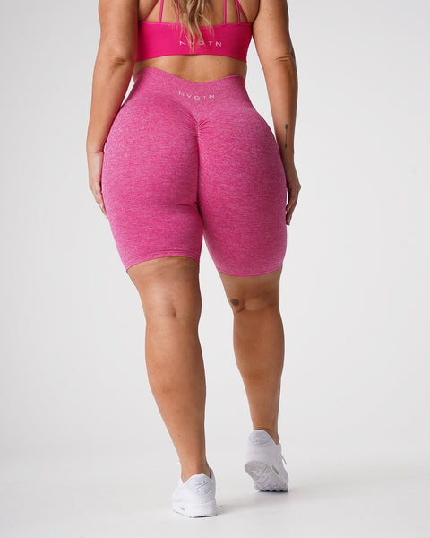 Fuchsia Scrunch Seamless Shorts