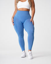 Load image into Gallery viewer, Ocean Blue Contour Seamless Leggings