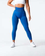 Load image into Gallery viewer, Midnight Blue Solid Seamless Leggings
