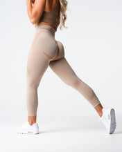 Load image into Gallery viewer, Beige Contour Seamless Leggings