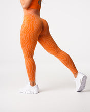 Load image into Gallery viewer, Burnt Orange Zebra Seamless Leggings