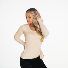 Load image into Gallery viewer, Cream Fireside Ribbed Long Sleeve