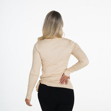 Load image into Gallery viewer, Cream Fireside Ribbed Long Sleeve