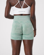 Load image into Gallery viewer, Sage Green Camo Seamless Shorts