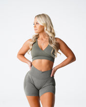 Load image into Gallery viewer, Khaki Green Pursuit Seamless Bra