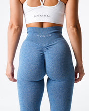Load image into Gallery viewer, Sky Blue Scrunch Seamless Leggings