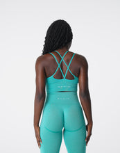 Load image into Gallery viewer, Turquoise Flourish Seamless Bra