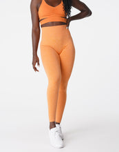Load image into Gallery viewer, Sunset Orange Scrunch Seamless Leggings