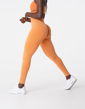 Load image into Gallery viewer, Sunset Orange Scrunch Seamless Leggings