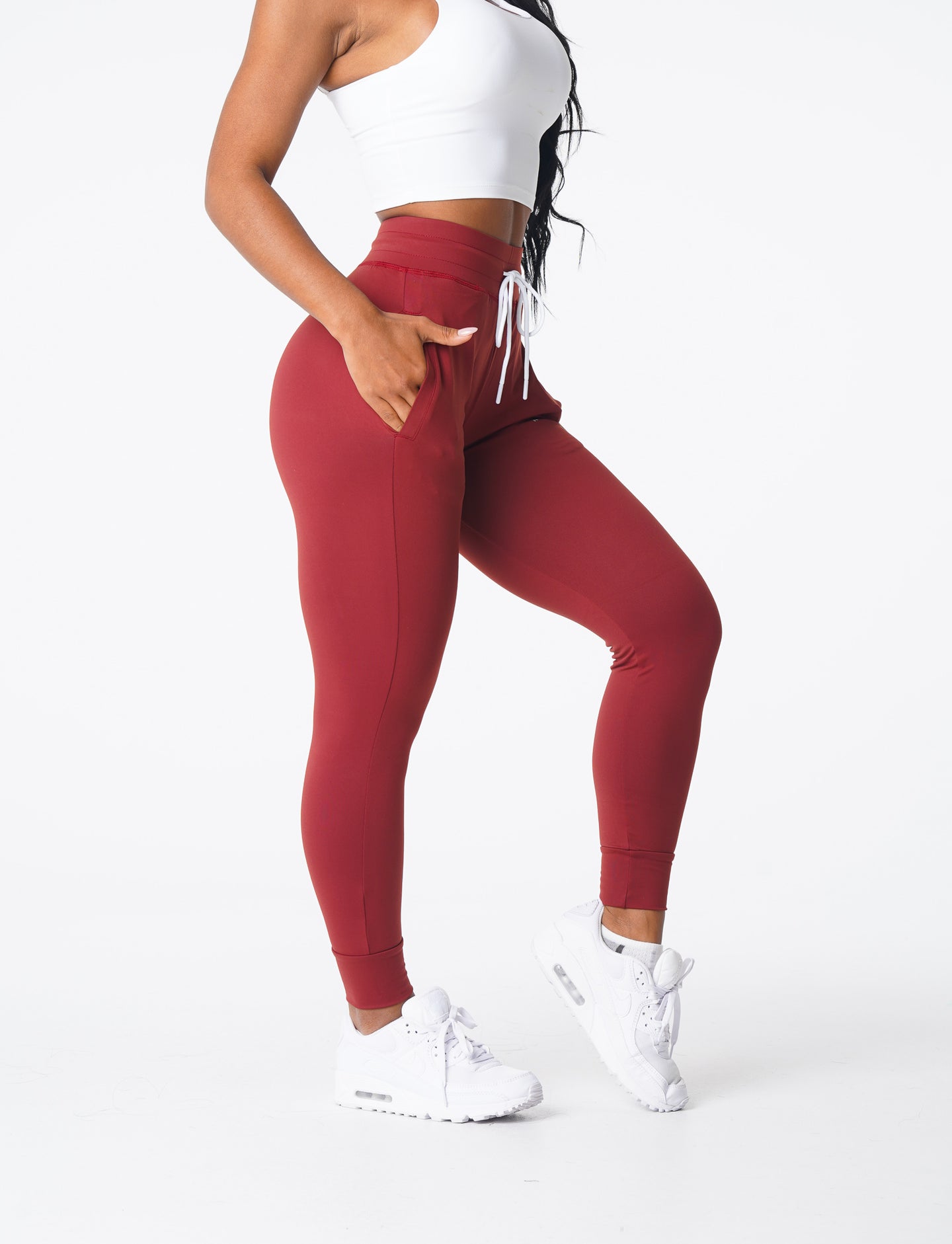 Maroon on sale joggers womens