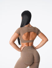 Load image into Gallery viewer, Mocha Open Back Tee