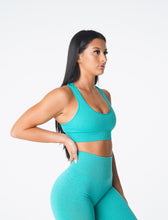 Load image into Gallery viewer, Turquoise Galaxy Ribbed Seamless Bra