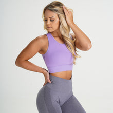 Load image into Gallery viewer, Lilac Lush Mesh Sports Bra