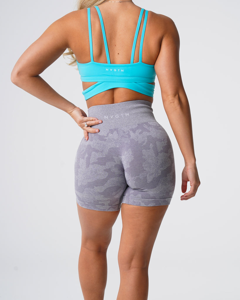 Grey Camo Seamless Shorts