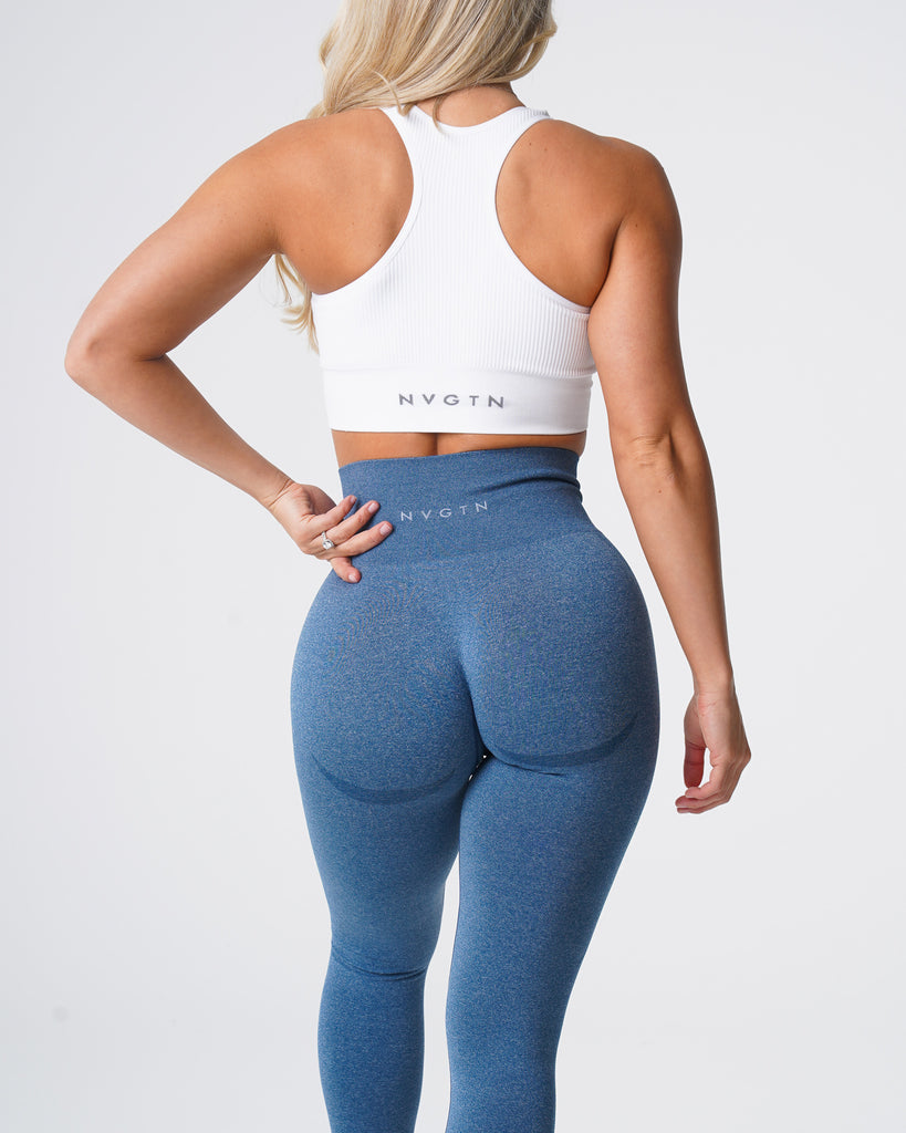 Slate Blue Contour Seamless Leggings