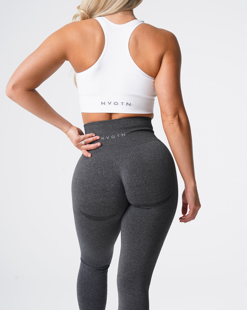 Black Speckled Contour Seamless Leggings