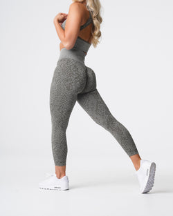 NVGTN Snakeskin Seamless Leggings - Khaki Green