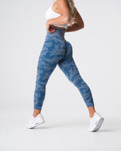 Load image into Gallery viewer, Slate Blue Camo Seamless Leggings