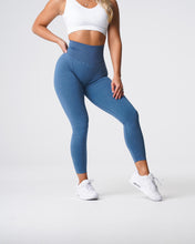 Load image into Gallery viewer, Slate Blue Curve Seamless Leggings
