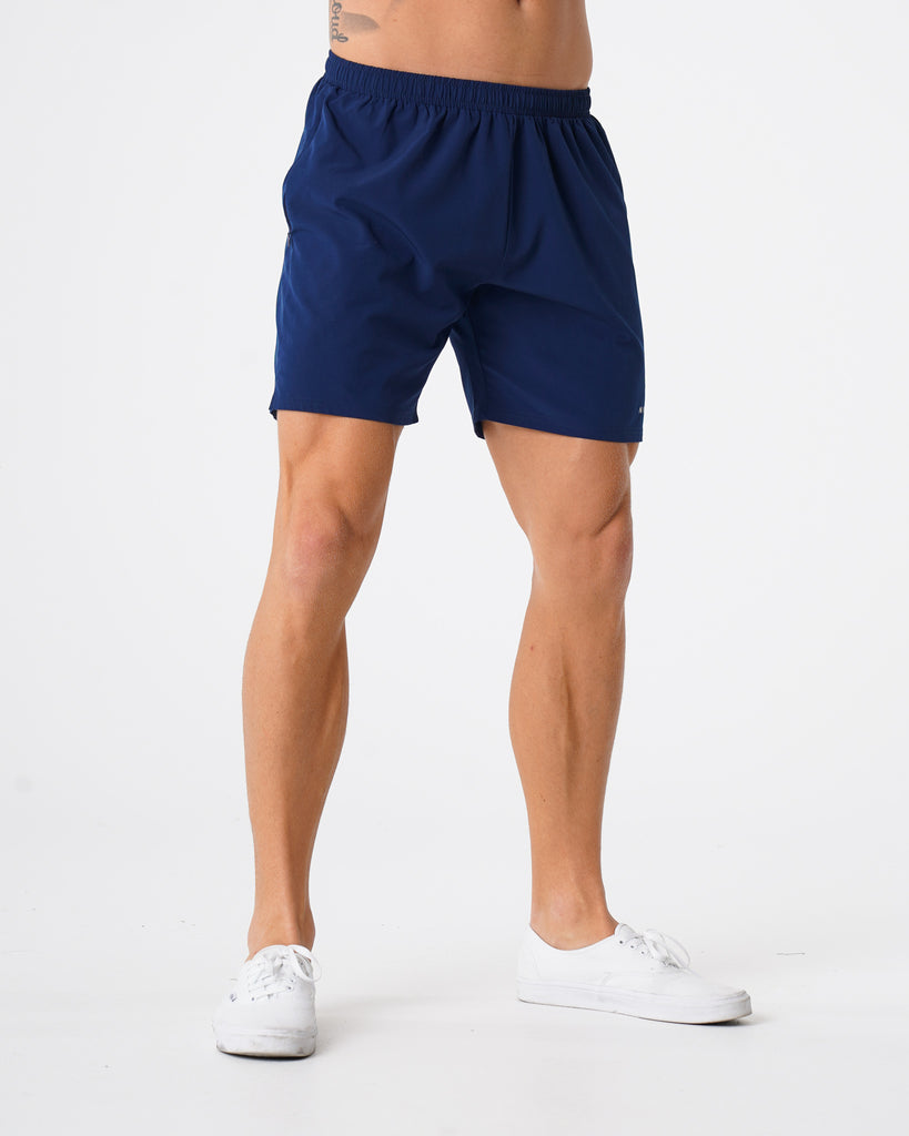 Navy Flex Shorts