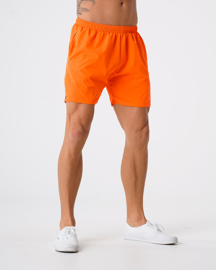 Orange Flex Shorts