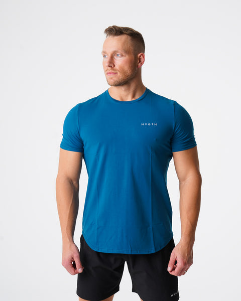 French Blue Pulse Fitted Tee