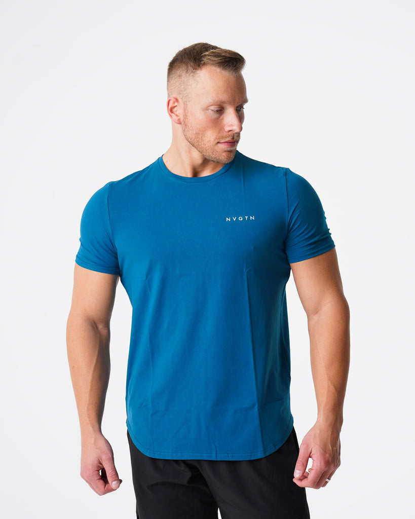 French Blue Pulse Fitted Tee