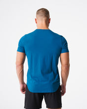 Load image into Gallery viewer, French Blue Pulse Fitted Tee