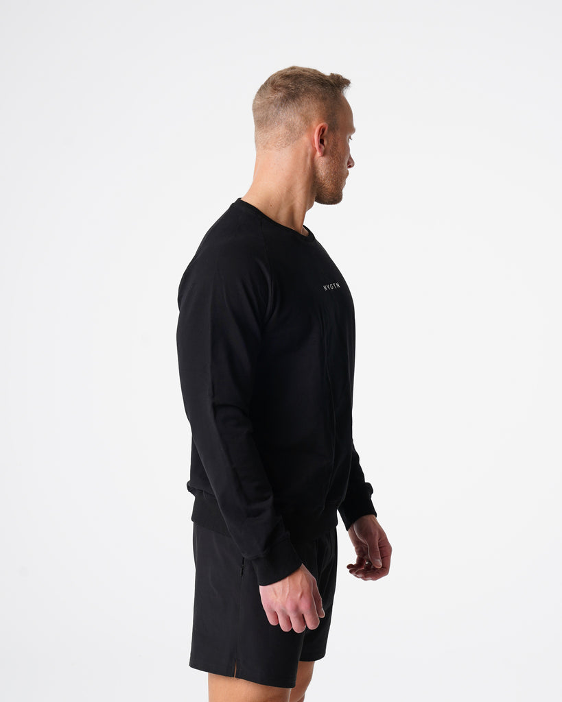 Black Crew Neck Sweatshirt