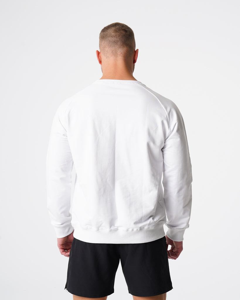 White Crew Neck Sweatshirt