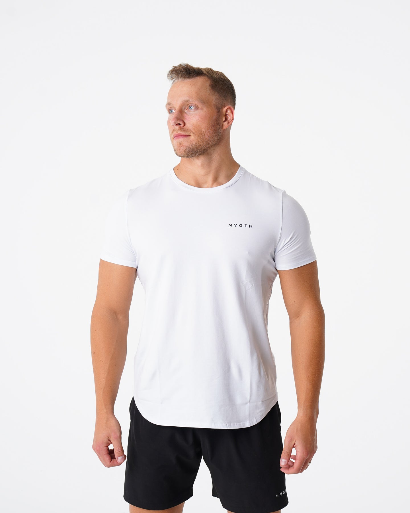 White Pulse Fitted Tee