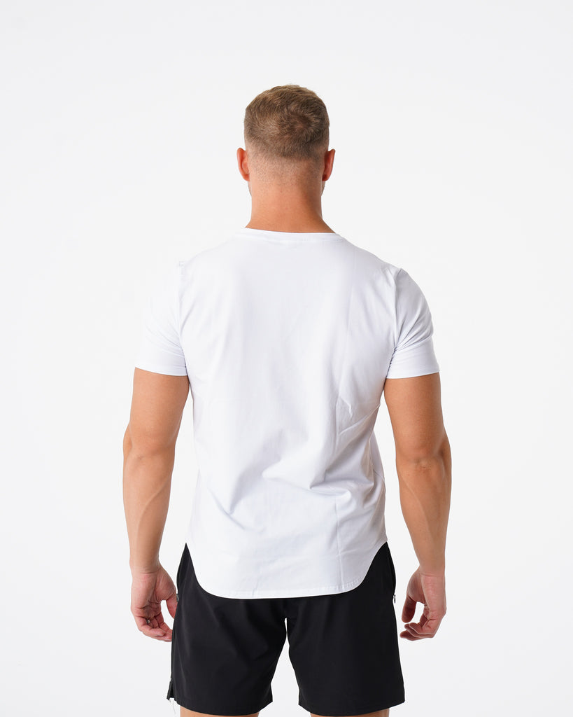 White Pulse Fitted Tee