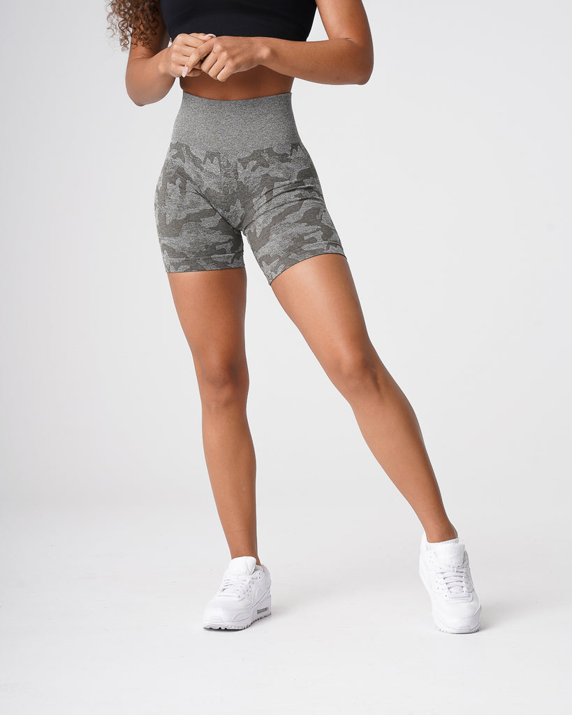 Khaki Green Camo Seamless Shorts