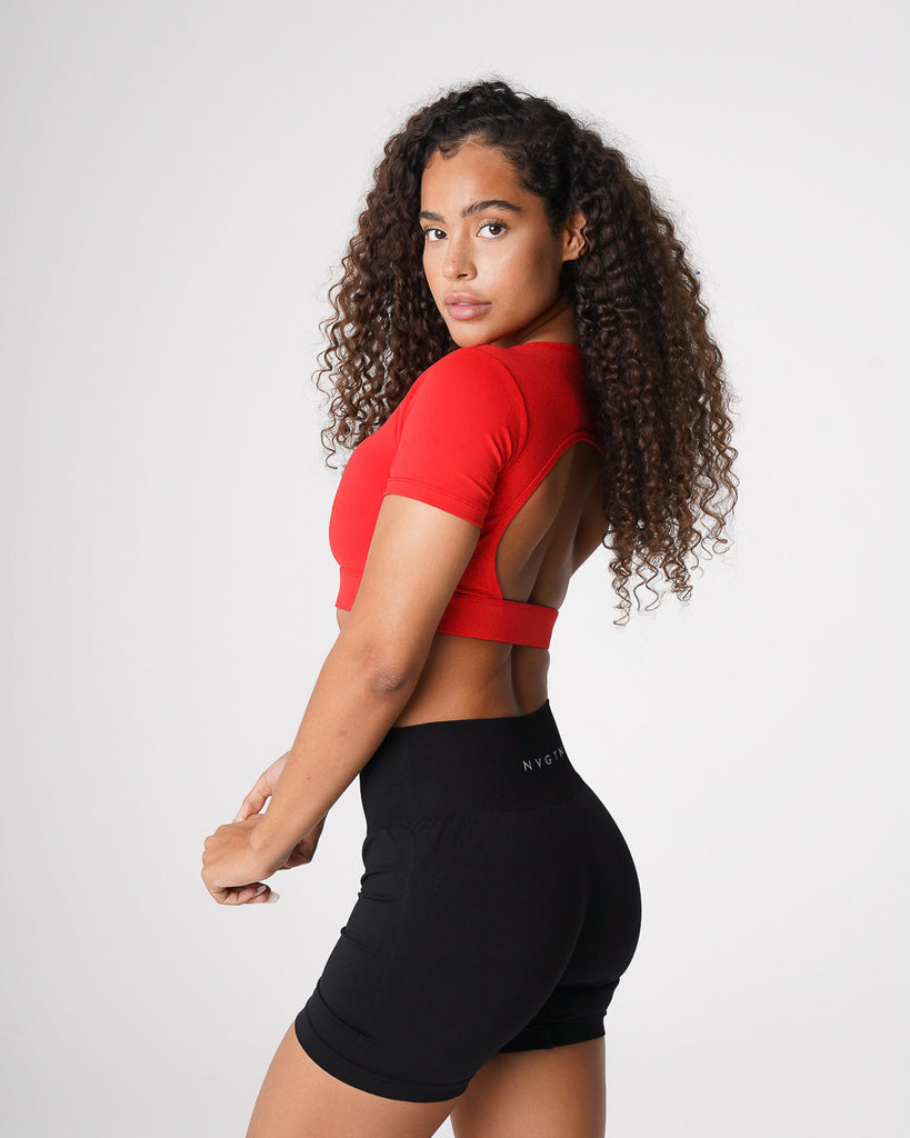 Scarlet Open Back Tee