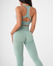 Load image into Gallery viewer, Sage Green Contour Seamless Leggings